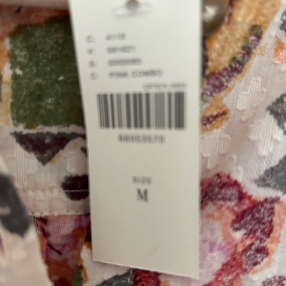 NWT Anthropologie Pilcro Cropped Surf Floral Blouse Medium - Picture 3 of 9